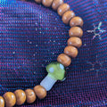 Wooden Mushroom Beaded Bracelet