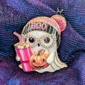 BOO Ghost Enamel Brooch