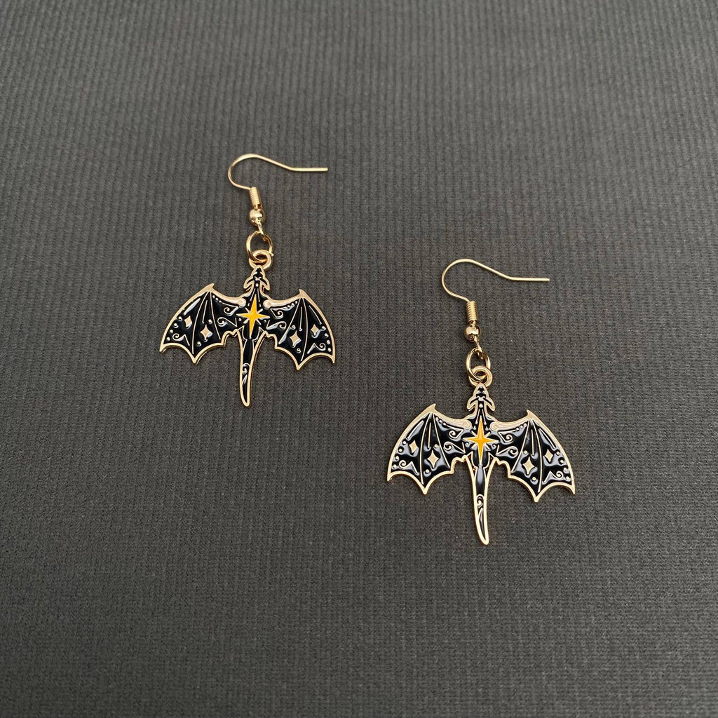 Flying Dragon Dangle Earrings