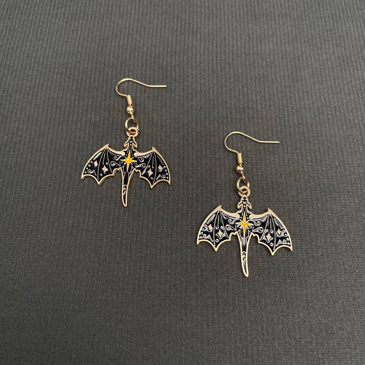 Flying Dragon Dangle Earrings