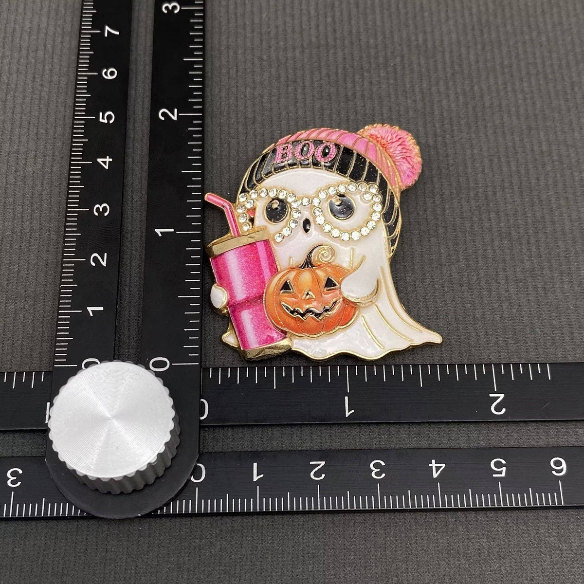 BOO Ghost Enamel Brooch
