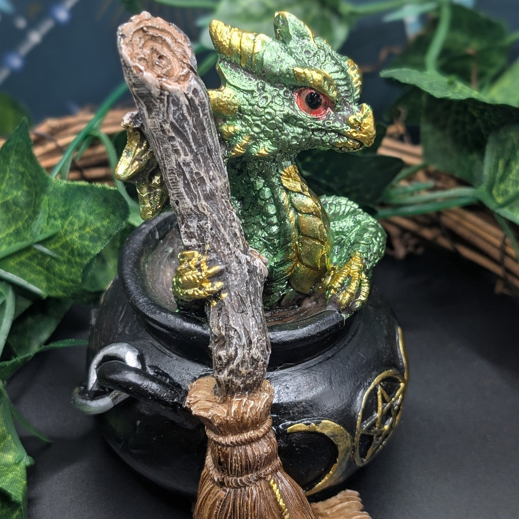 Baby Dragon in Witches Cauldron