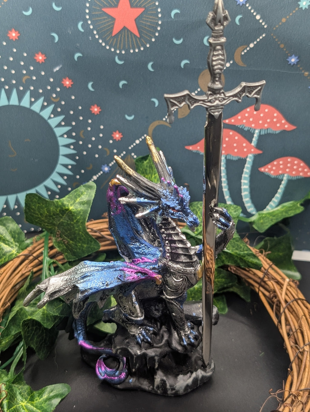 Dragon with Sword Figurine