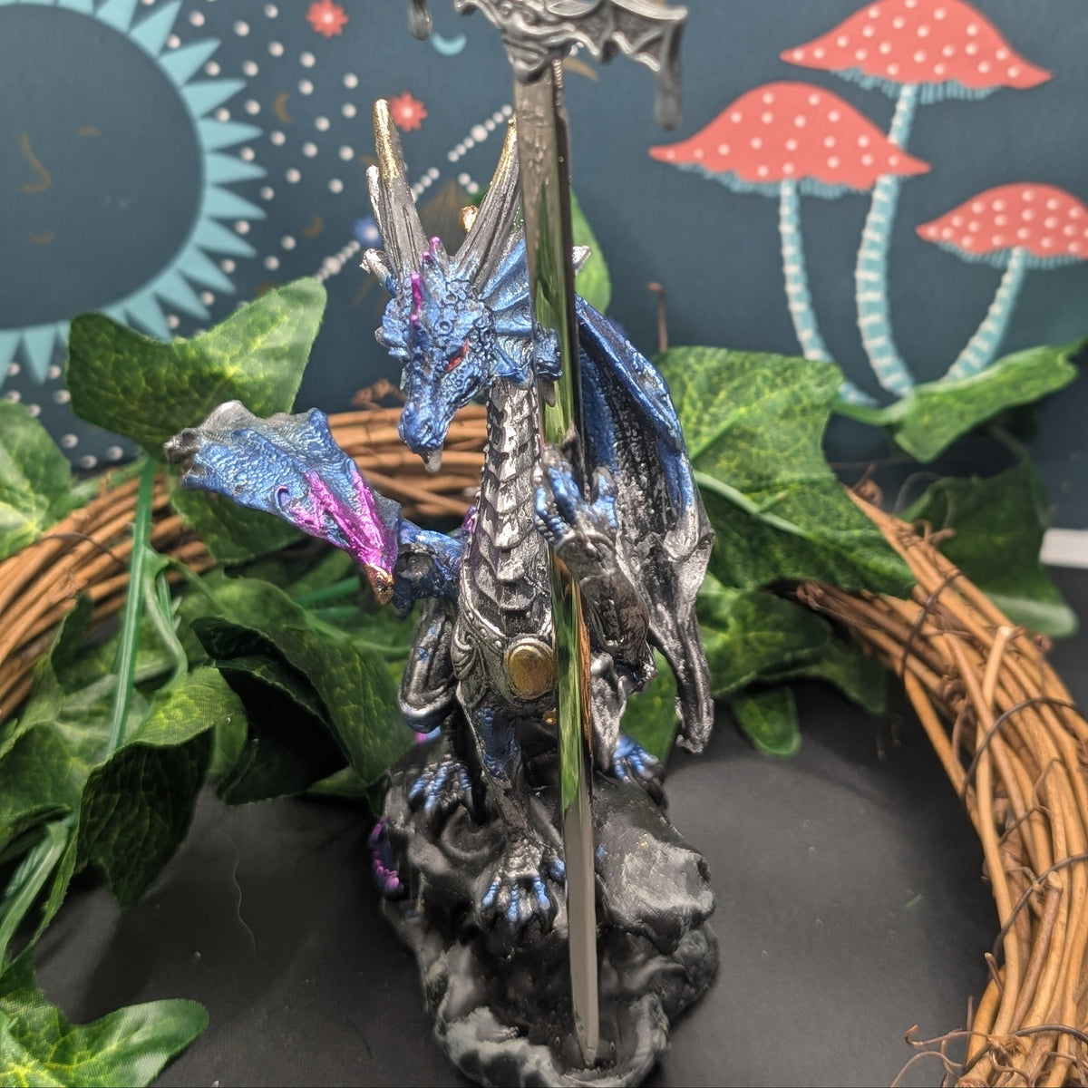 Dragon with Sword Figurine