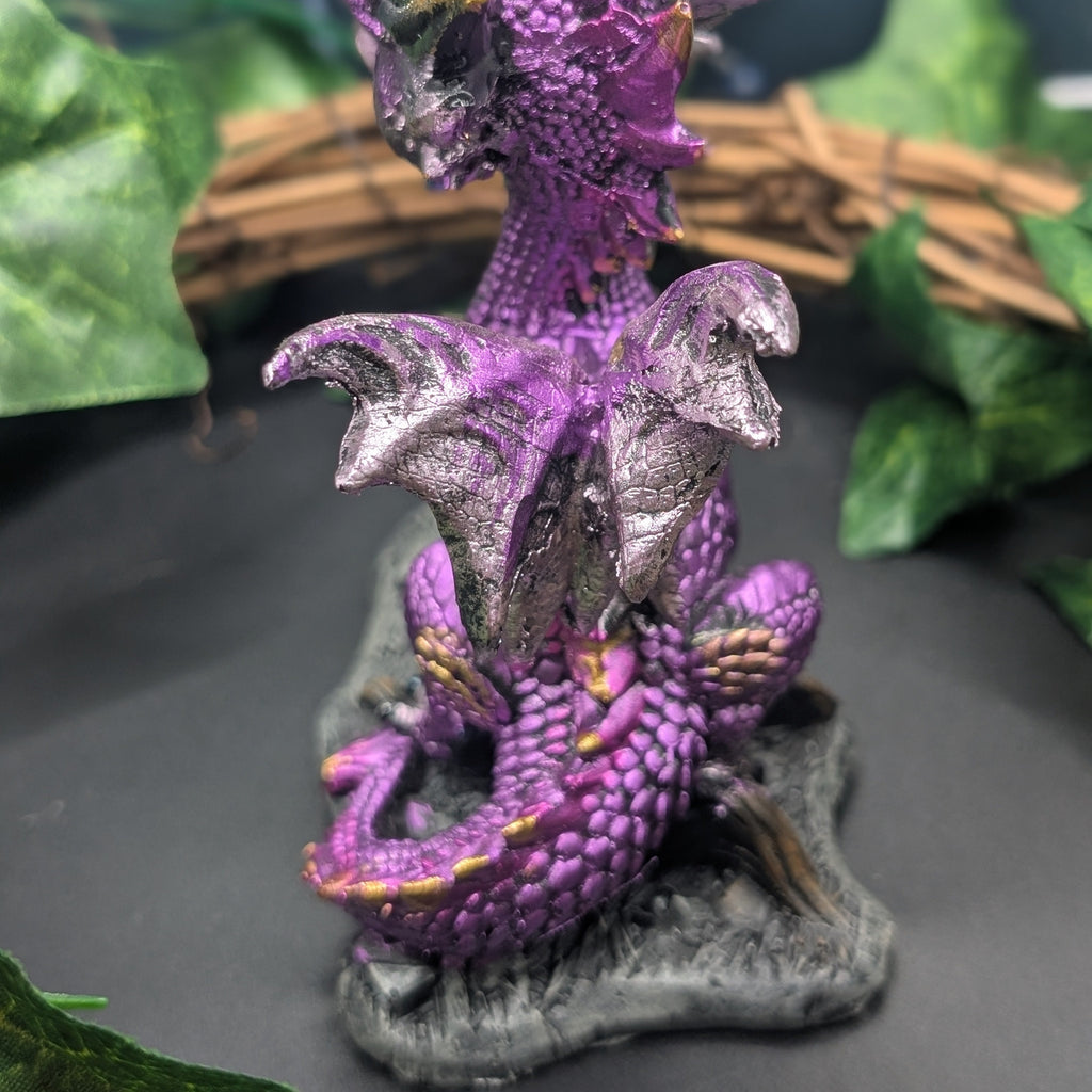 Cute Baby Amethyst Woodland Dragon
