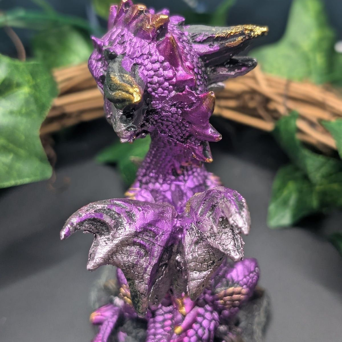 Cute Baby Amethyst Woodland Dragon