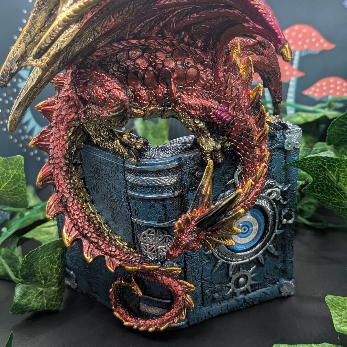 Enchanted All Seeing Book Fire Dragon