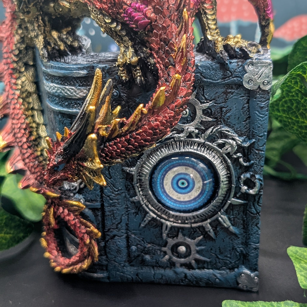 Enchanted All Seeing Book Fire Dragon