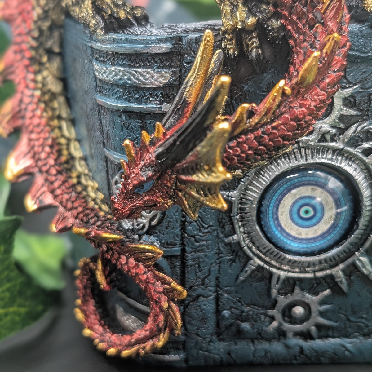 Enchanted All Seeing Book Fire Dragon