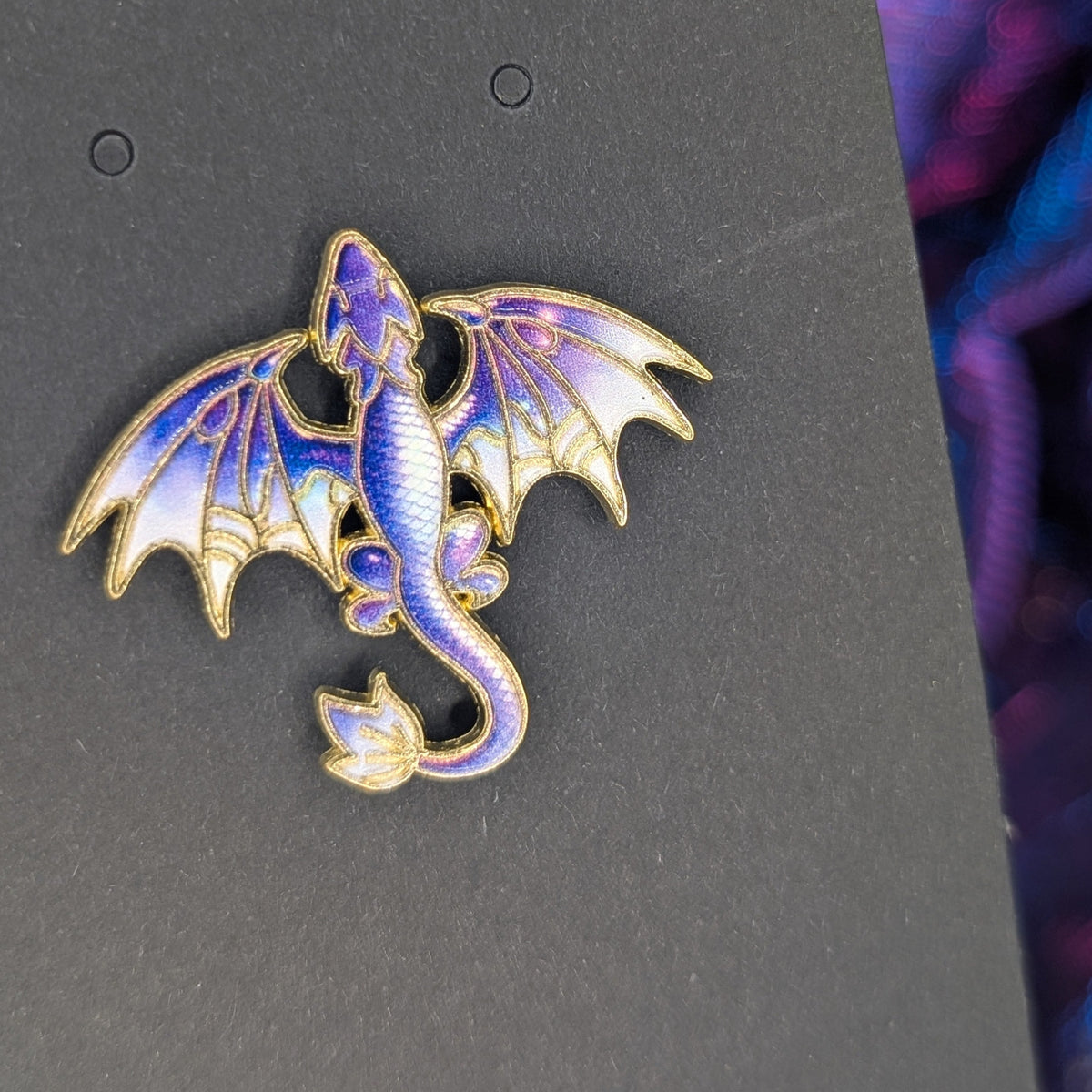 Colourful Dragon Flat Pin