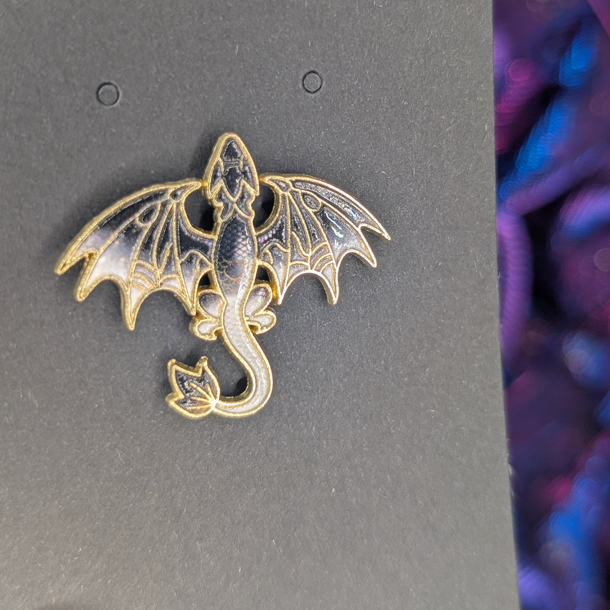 Colourful Dragon Flat Pin
