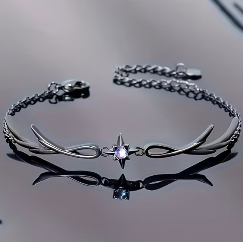 Star Winged Bracelet with Gem