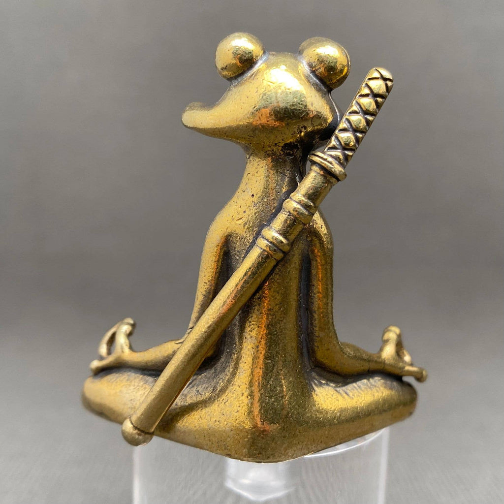 Kungfu Meditating Frog Figurine
