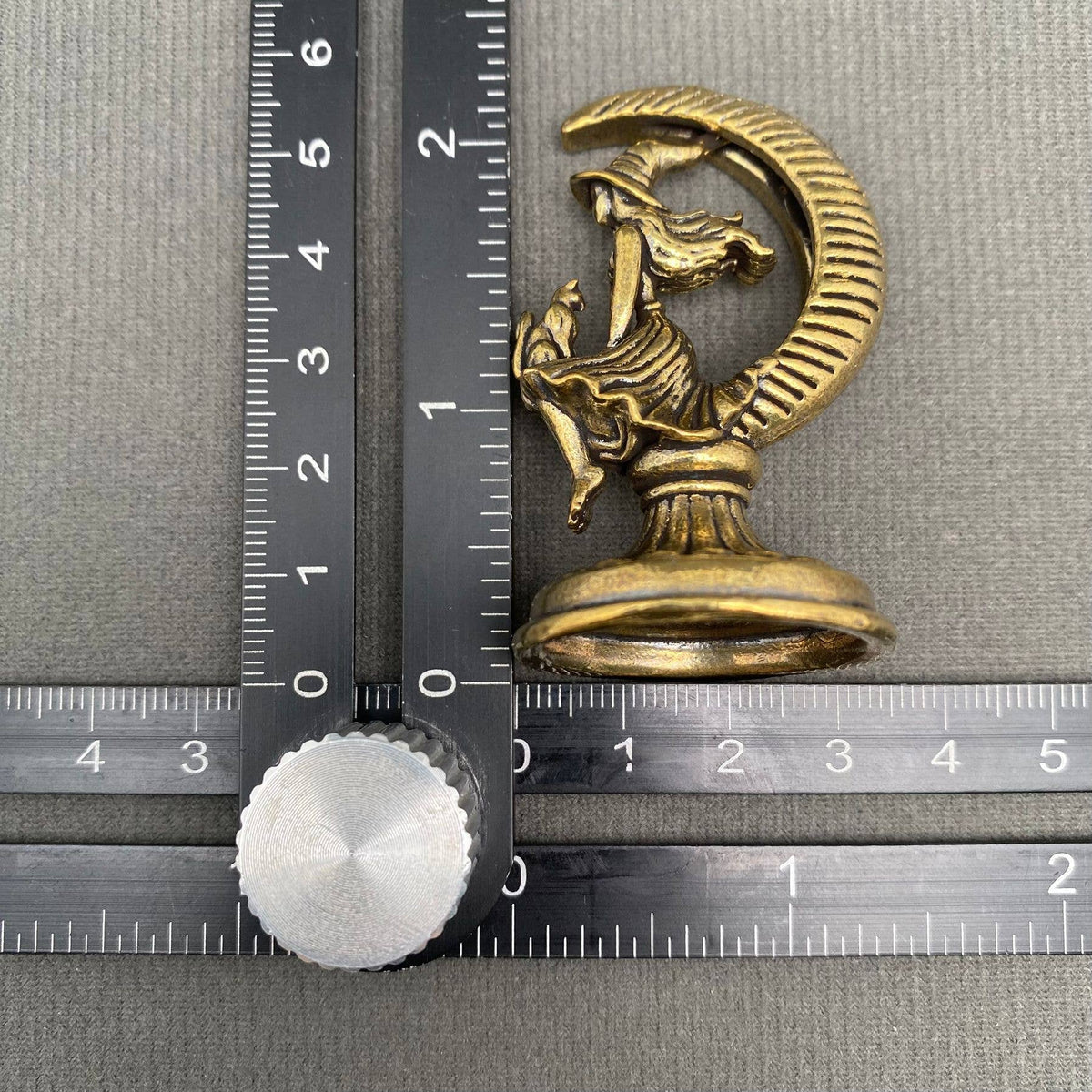 Witch and Cat On The Moon Ornament
