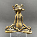 Kungfu Meditating Frog Figurine